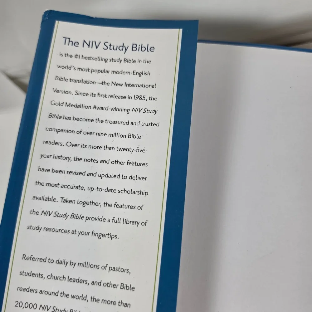 NIV Study Bible Fully Revised Edition Zondervan Blue Softcover Full‎ Color Page
